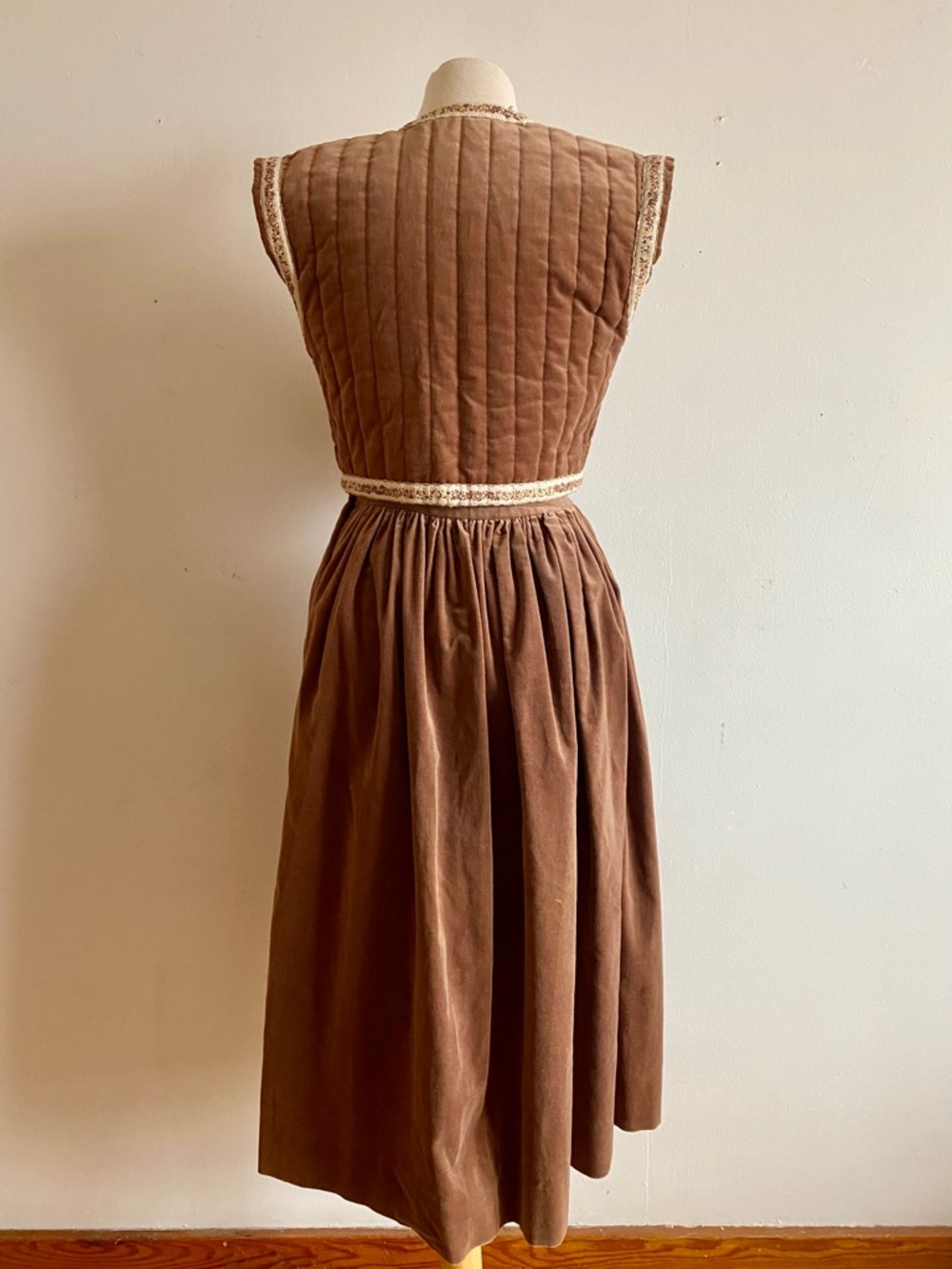 Vintage Suttles & Seawinds Skirt Vest Set Autumnal Paisley Vicki Lynn Bardon XS - Picture 6 of 16
